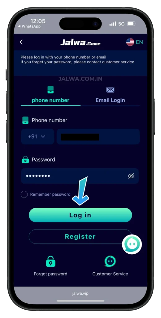 secure jalwa game login